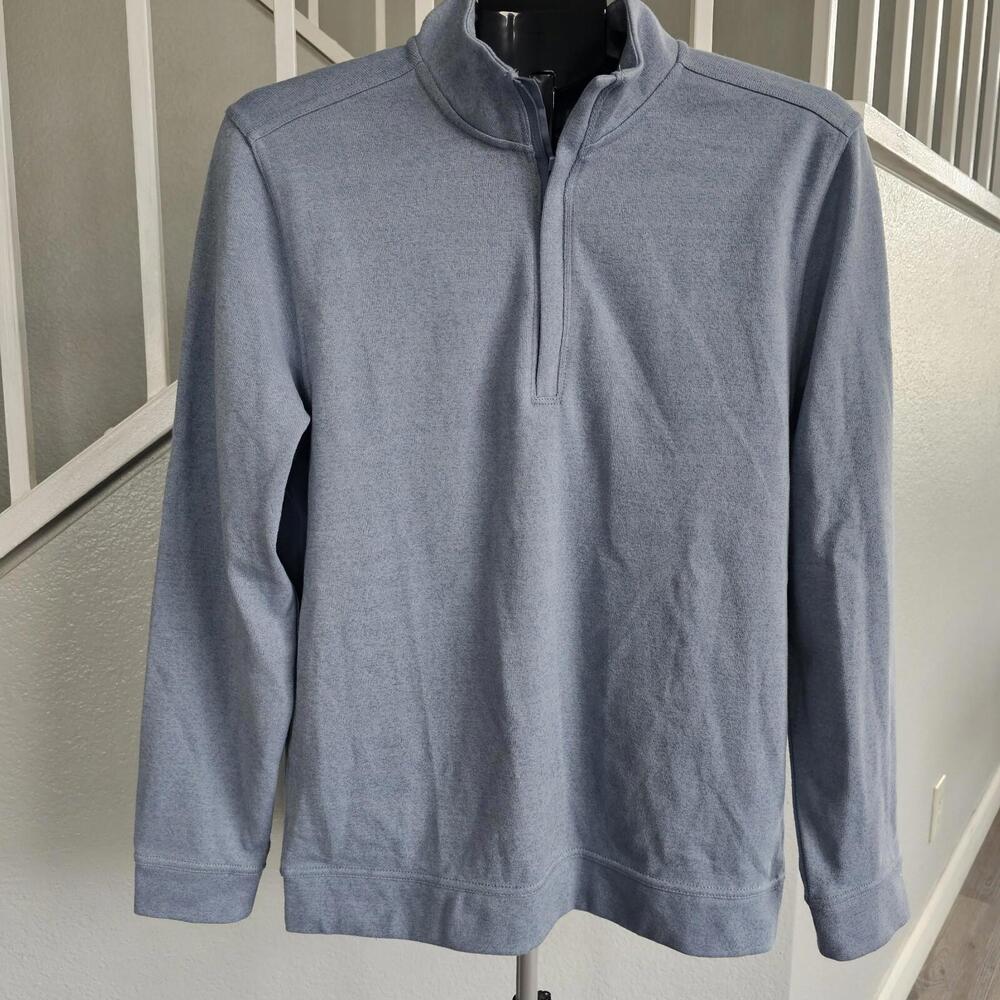 Walter Hagen Perfect 11 Midweight 1/4 Zip Pullover, Gray Blue, Size S, NWT